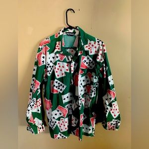 Rare Paul Howard playing cards button down. Men’s Large.